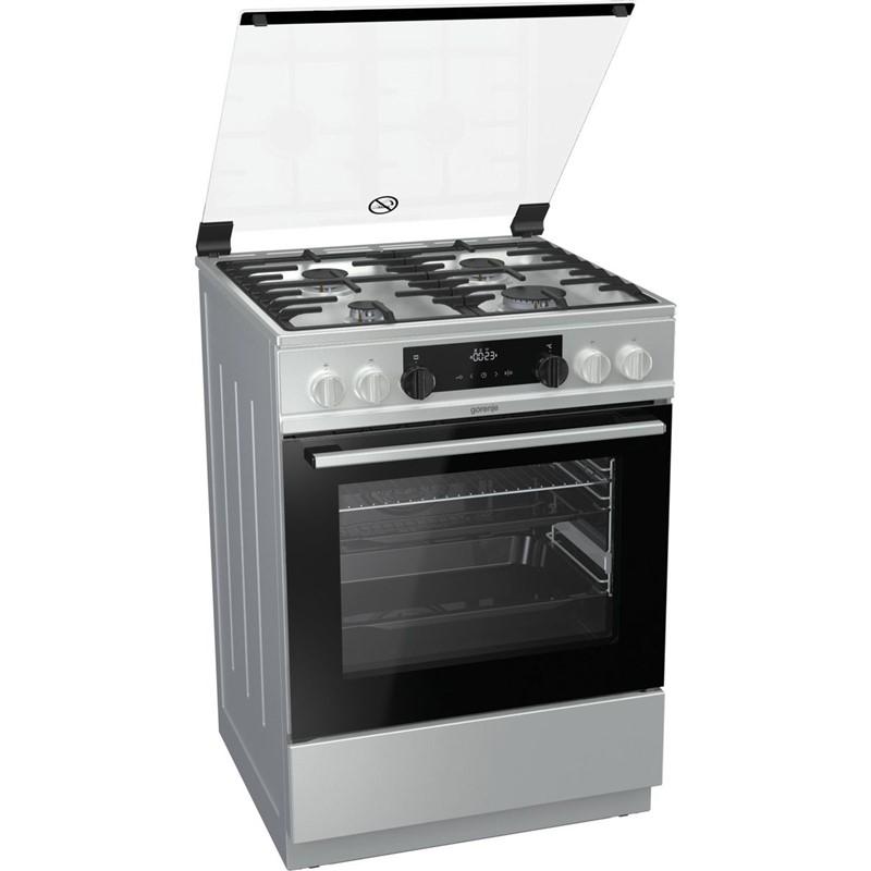 Kombinovaný sporák Gorenje K6351XF nerez