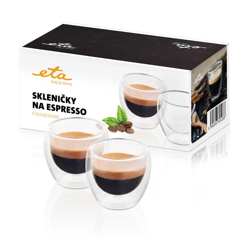 Skleničky na espresso ETA 4181 91000 sklo