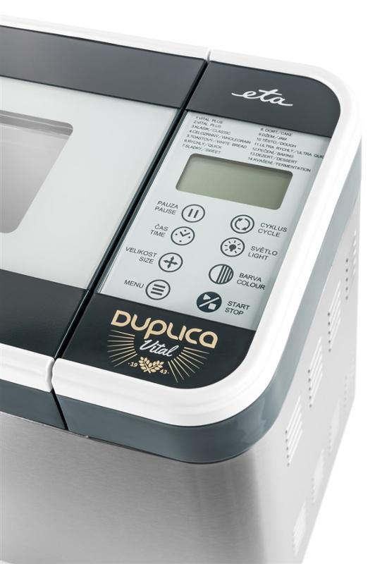 Domácí pekárna ETA Duplica Vital Plus 2147 90020 šedá/nerez