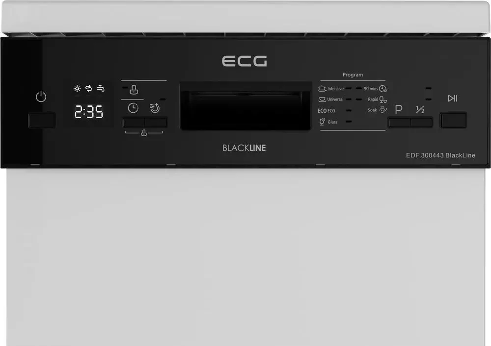 ECG EDF 300443 BlackLine Myčka nádobí