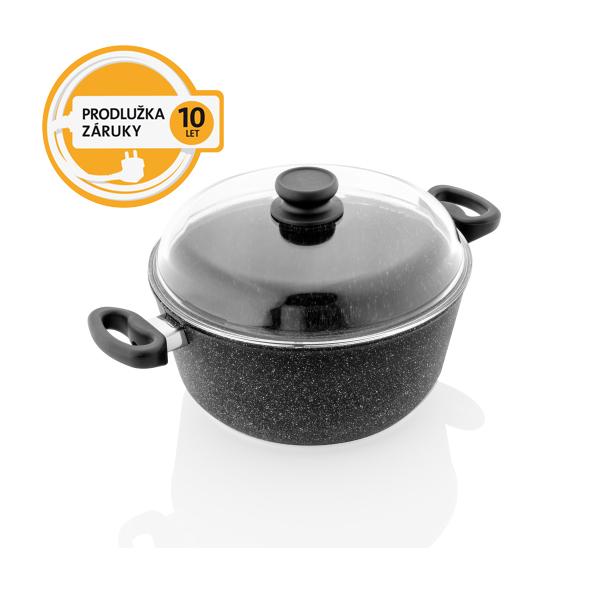 Kastrol s poklicí ETA Titanium Plus 696590010 černý