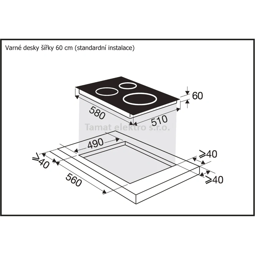 Brandt BPI164DPB indukční deska