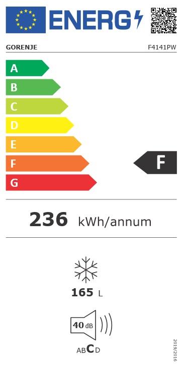 Mraznička Gorenje Essential F4141PW bílá