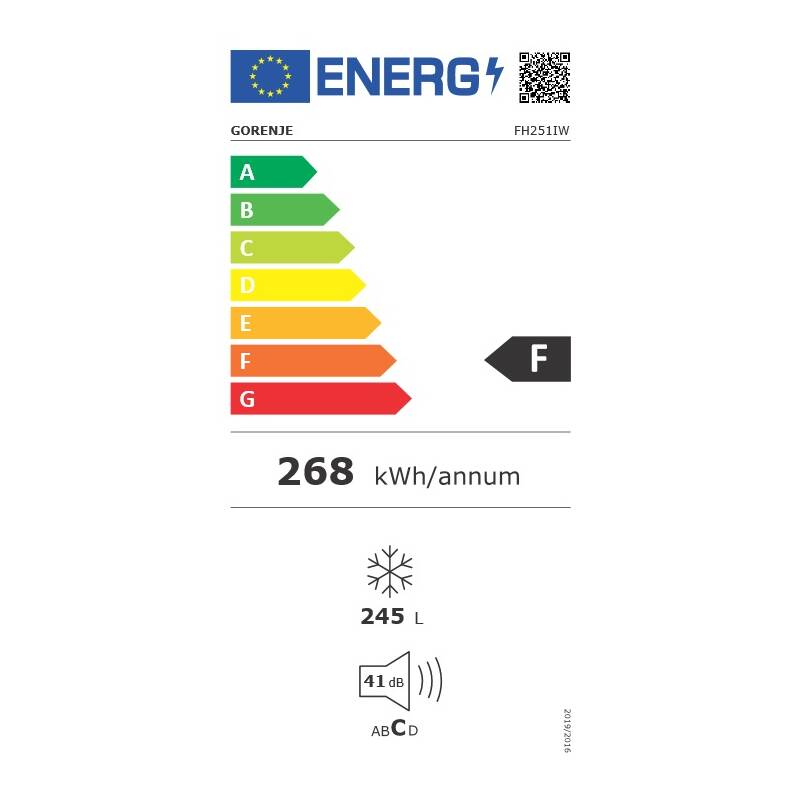 Mraznička Gorenje FH251IW FreezeProtect -15°C bílá