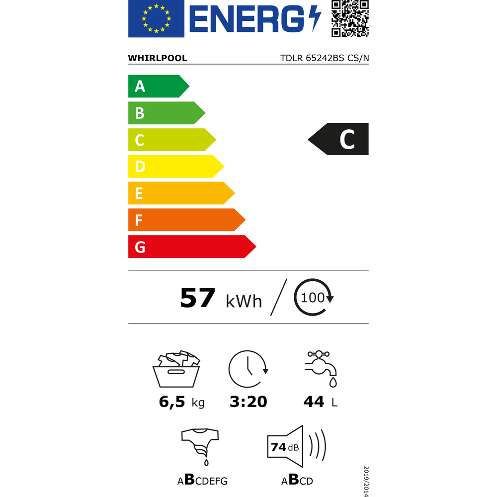 Pračka Whirlpool TDLR 65242BS CS/N