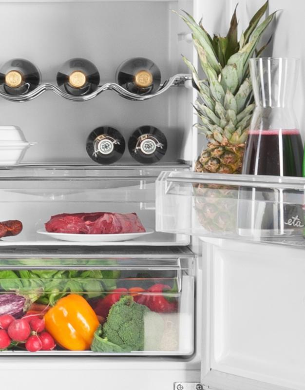 Chladnička s mrazničkou ETA 337590010D nerez