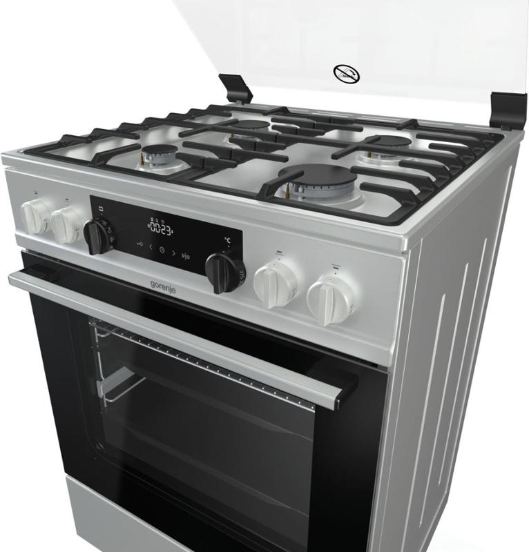 Kombinovaný sporák Gorenje K6351XF nerez