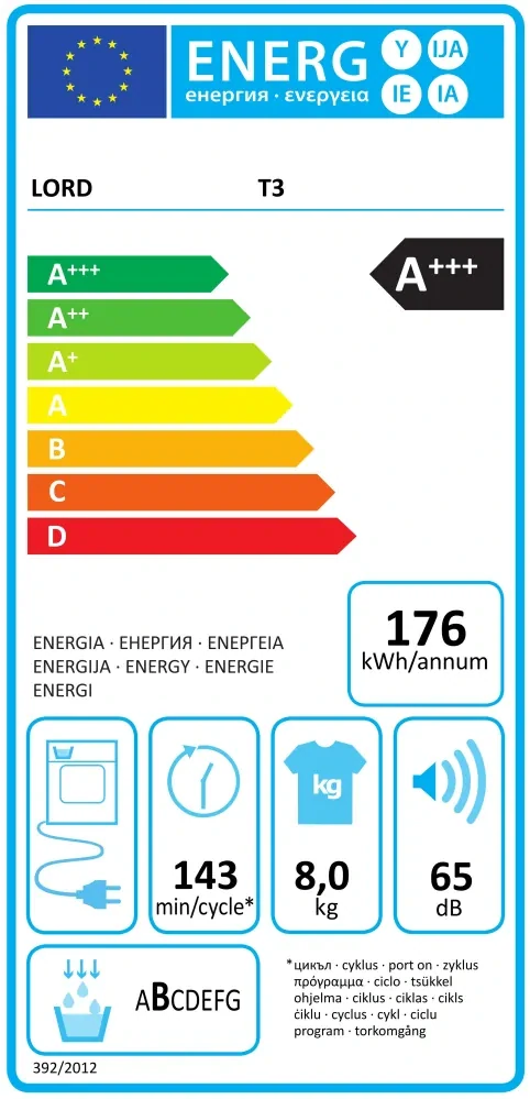 Sušička prádla LORD T3 1.GN