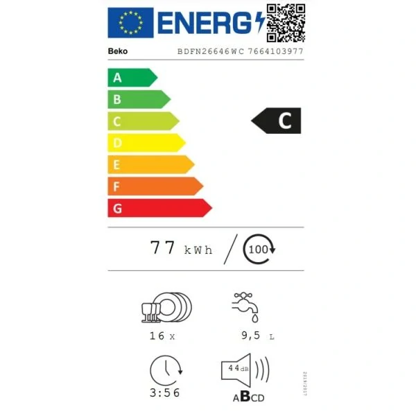 Myčka Beko BDFN26646WC, ZÁRUKA 5 LET PO REGISTRACI